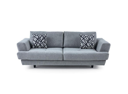  Wohnzimmer Design 3-Sitzer Grau Sofa Modern Luxus Stoffsofa Exclusive